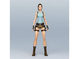 Tomb Raider Lara Croft Character 3d model preview