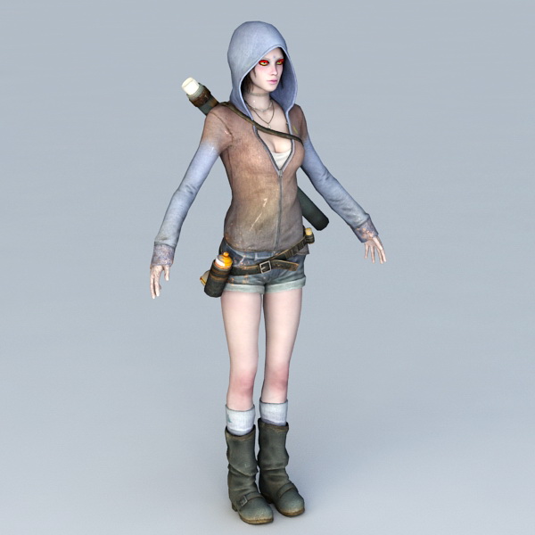 3ds max human character female