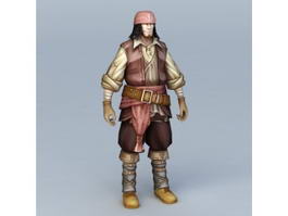 Male Pirate Character 3d preview