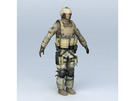 Desert Soldier 3d preview