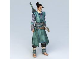 Chinese Swordsman Concept Art Character 3d preview