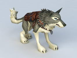 Armored Wolf Mount 3d model preview