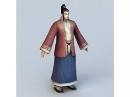 Chinese Historical Man 3d model preview