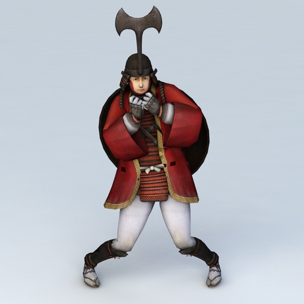 Samurai Guy 3d rendering
