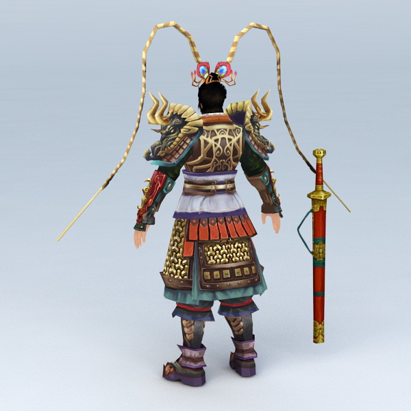 Warrior God of War 3d rendering