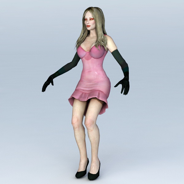 Evil Woman Demon 3d rendering