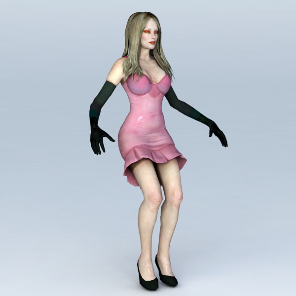 Evil Woman Demon 3d rendering