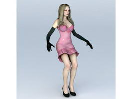 Evil Woman Demon 3d model preview
