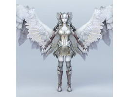 Female Angel Warrior of God 3d preview