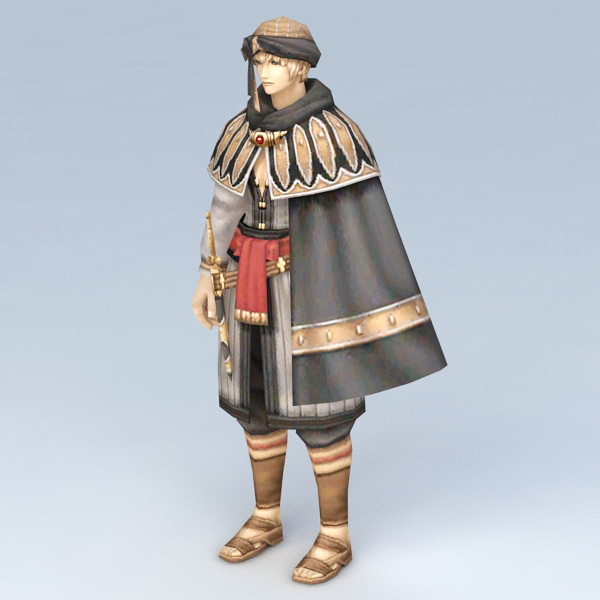 Ancient Persian Warrior 3d model 3ds Max files free