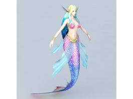 Elf Mermaid Character 3d preview
