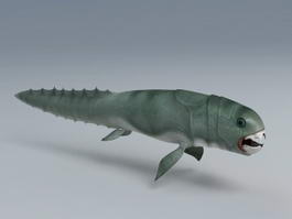 Prehistoric Fish 3d model preview