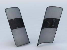 Police SWAT Shield 3d model preview