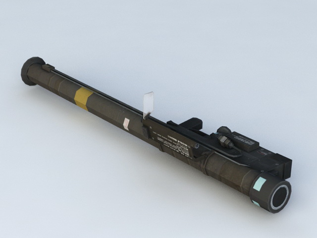 Portable Missile Launcher 3d rendering