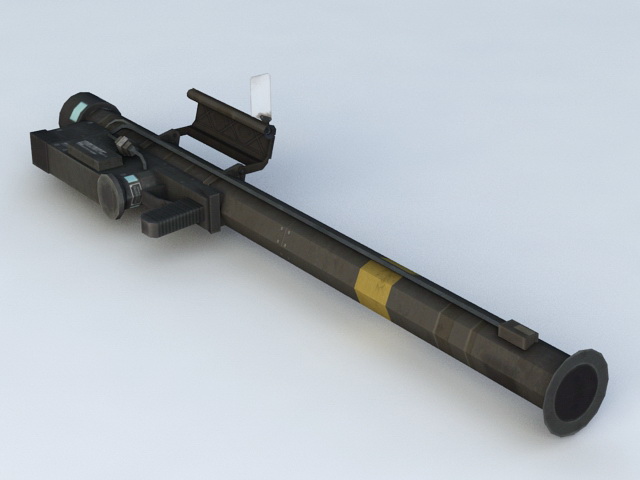 Portable Missile Launcher 3d rendering