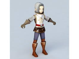 Anime Sorcerer Boy 3d preview