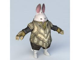 Rabbit Warrior 3d model preview