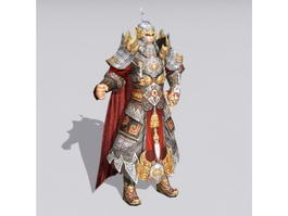 Ancient Chinese Warlord 3d model preview