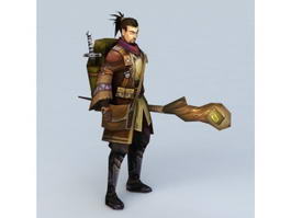 Medieval Adventurer Man 3d preview