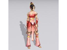 Traditional Chinese Folk Dancer 3d preview