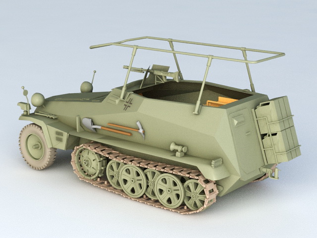 Sd.Kfz.250-3 Command Vehicle 3d rendering