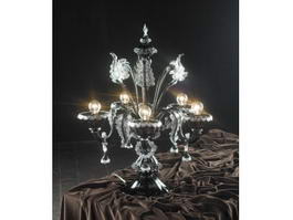 Antique Crystal Table Lamp 3d preview