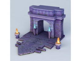 Door of The Tomb 3d model preview