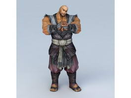 Male Warrior Monk 3d preview