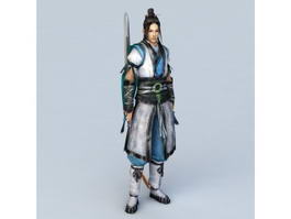 Chinese Swordsman 3d model preview