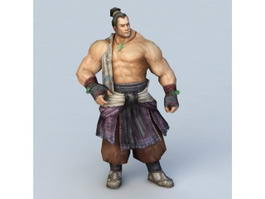 Chinese Kung Fu Man 3d model preview