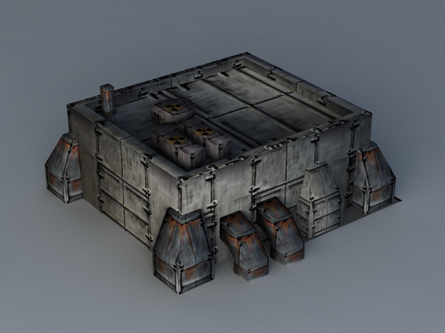 Sci-Fi Graving Dock 3d rendering