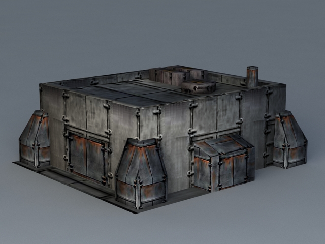Sci-Fi Graving Dock 3d rendering