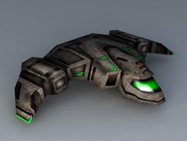 Sci-Fi Space Fighter 3d model preview