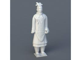 Chinese Qin Dynasty Terracotta Soldier 3d preview