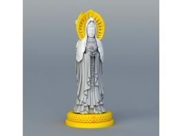 Guanyin Statue 3d model preview