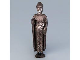 Antique Bronze Buddha 3d preview