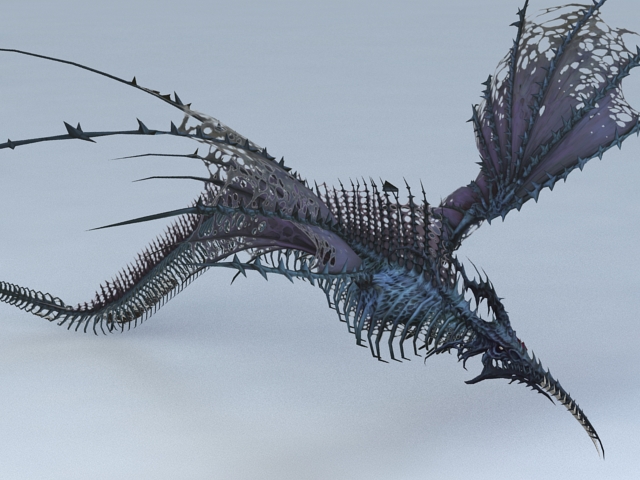 Sea Drake Monster 3d rendering