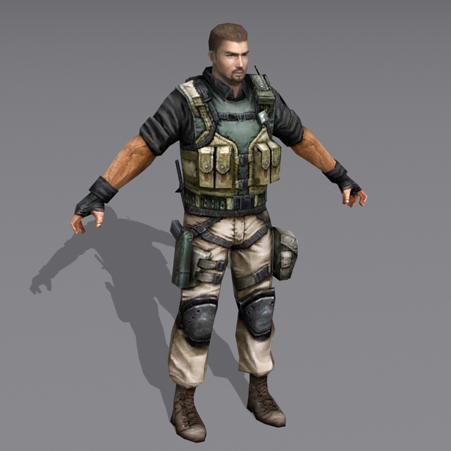 Us Military Special Forces Soldier 3d rendering