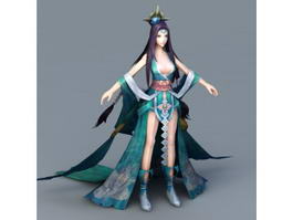 Moon Goddess 3d model preview