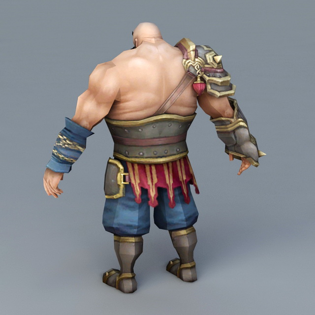 Strong Warrior 3d rendering