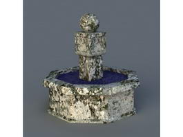 Vintage Fountain 3d model preview
