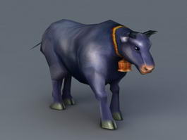 Black Cow 3d model preview