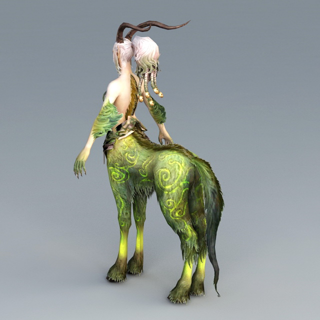Female Antelope Centaur 3d rendering