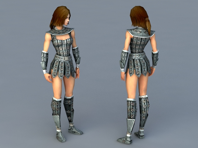 Celtic Women Warrior 3d rendering