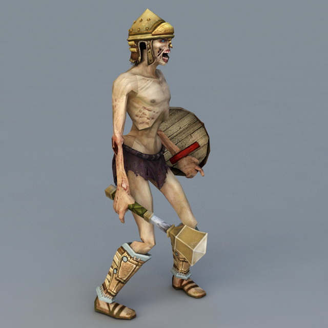 Mummy Warrior 3d rendering