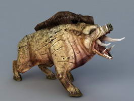 Wild Boar Beast 3d model preview