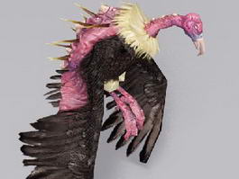 Giant Monster Vulture 3d preview