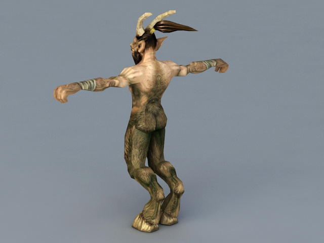 Humanoid Beast Creature 3d rendering
