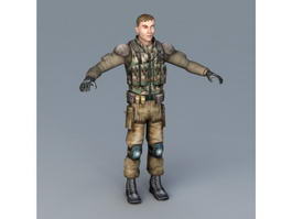 Stalker Character 3d model preview