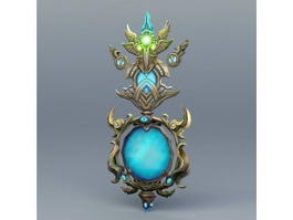 Ancient Magical Mirror 3d model preview